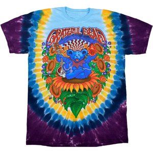 Grateful Dead Guru Bear tie Dye Short Sleeve T Shirt